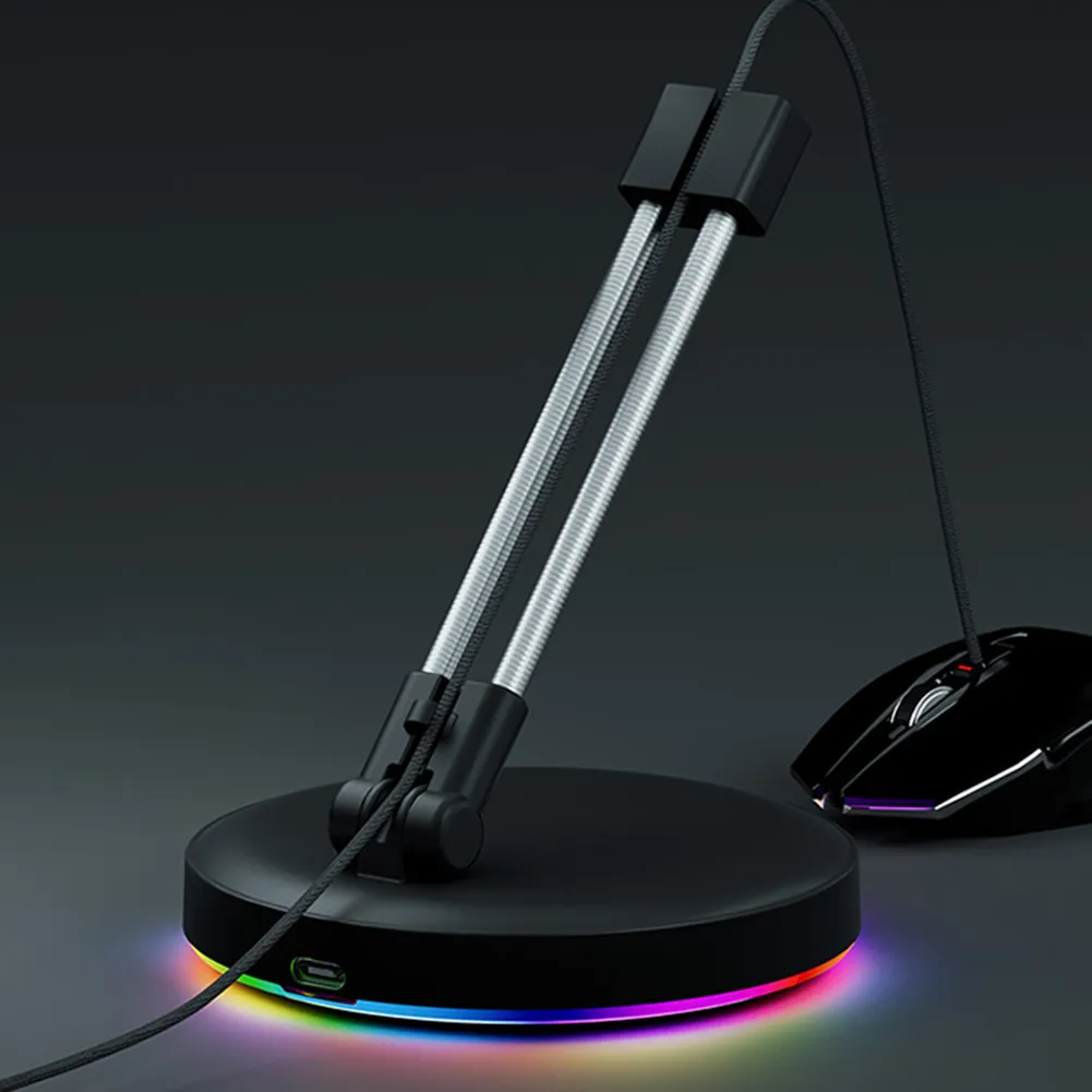 Anti-Slip RGB Mouse Bungee holder for cables for Esports Gaming ...