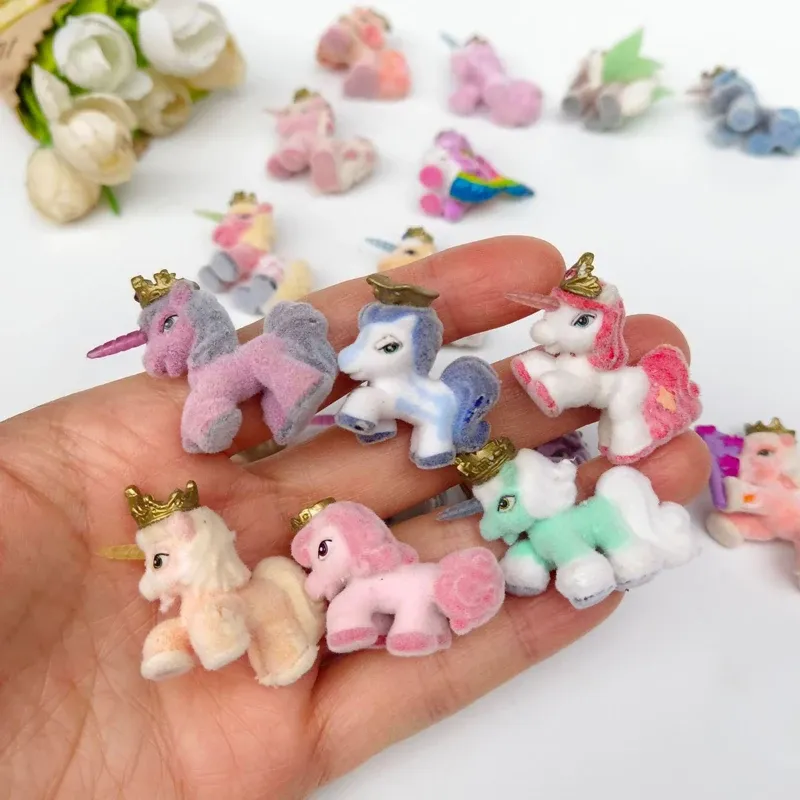 Surprise Pet Royal Filly Unicorn Flock Shaggy Pony Collectible Animal Toys Original Factory Defect 8 100Pcs Gift Set for Kids Girls