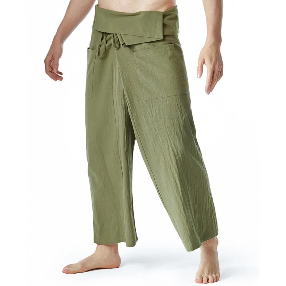Thai Fisherman Pants Men OversizeTai Style Pants Overweight