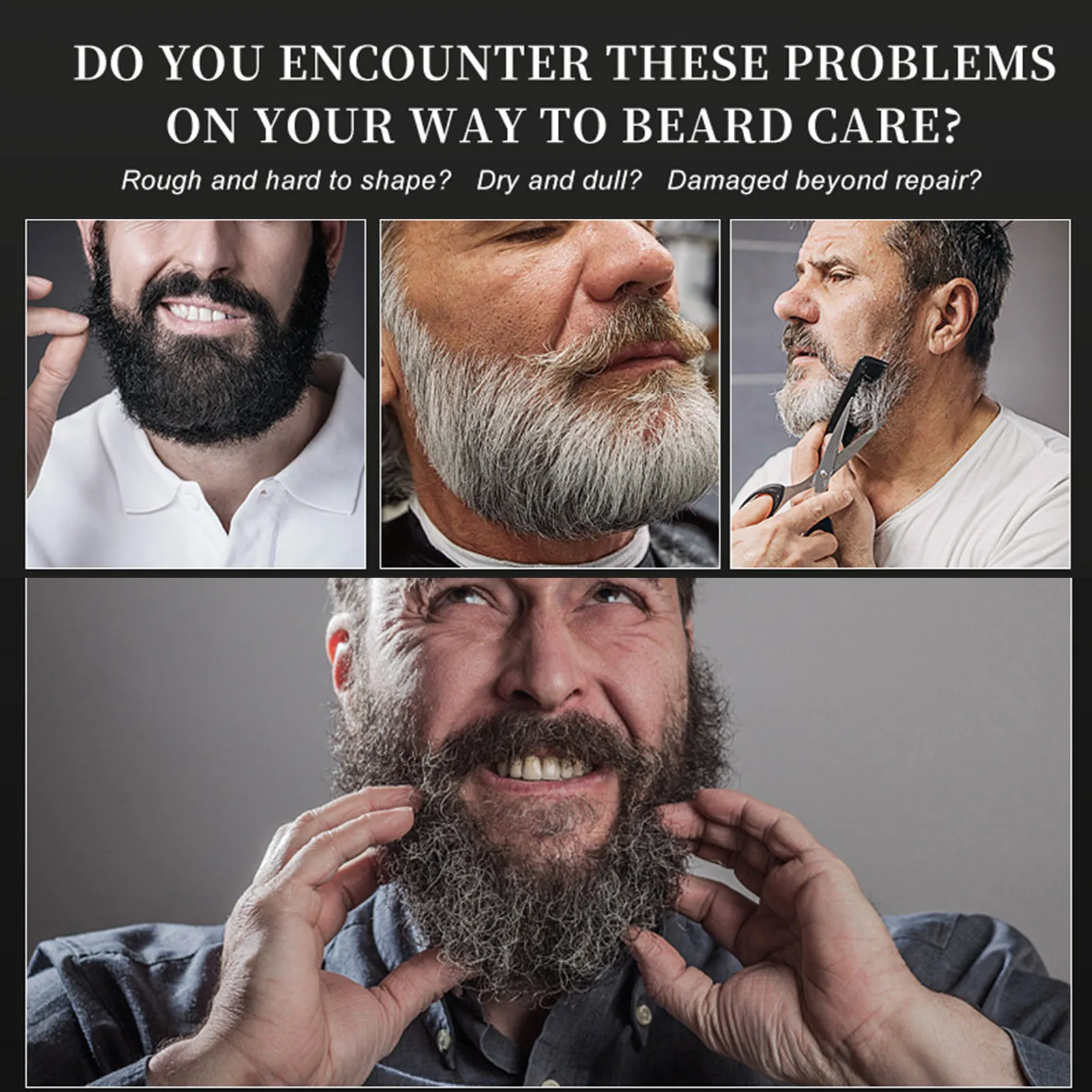 Natural Beard Relaxer Nourishing Beard Oil Conditioner: Enhance