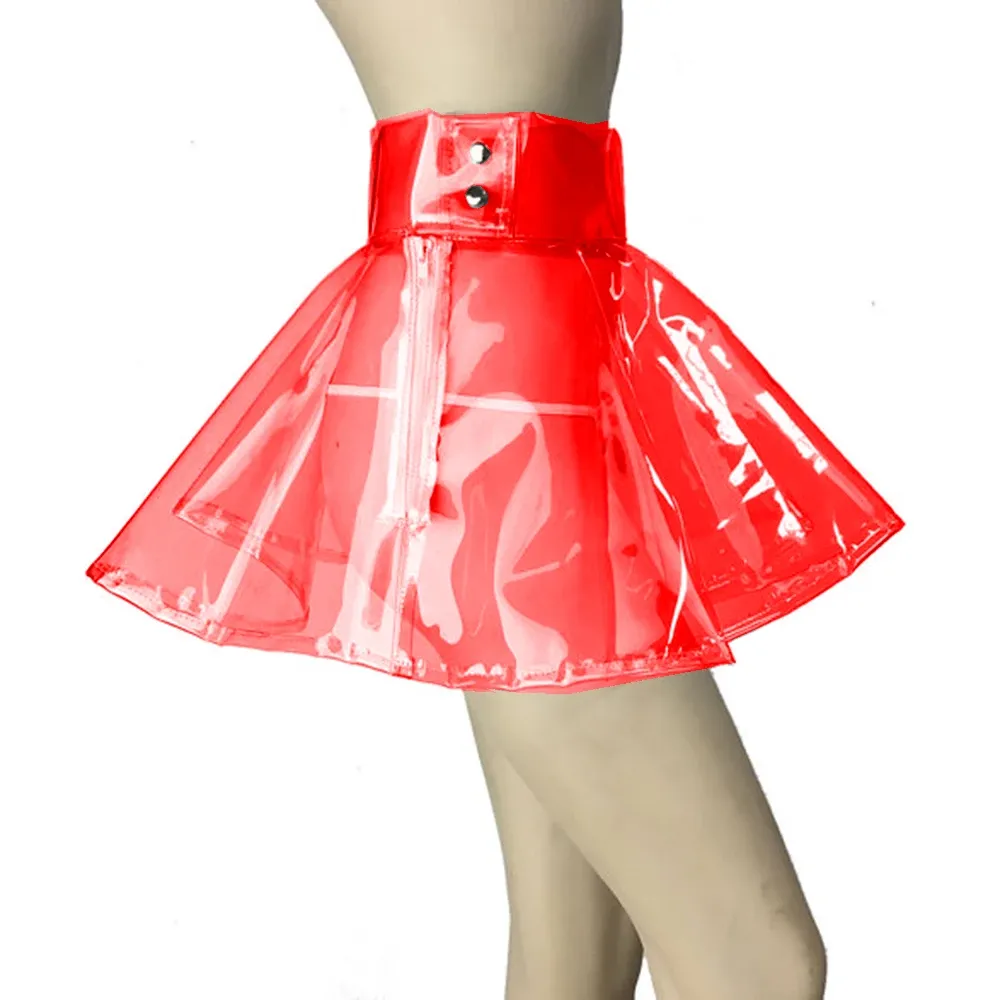 Save Big on Bulk Pvc Pleated Skirt High Waist A Line Vinyl Plastic Mini  Skirt For Girls, Transparent PVC Pleated Short Skirt, Sexy See Through  Flared