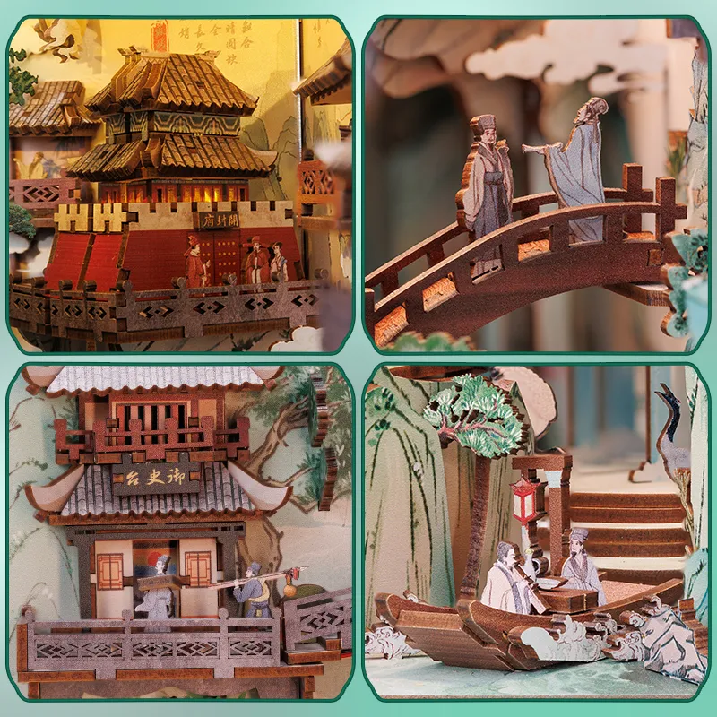 MAPPON REED だいすけ　4本セット DHgate.com:DIY Chinese Style Book Nook Kit with Touch Light