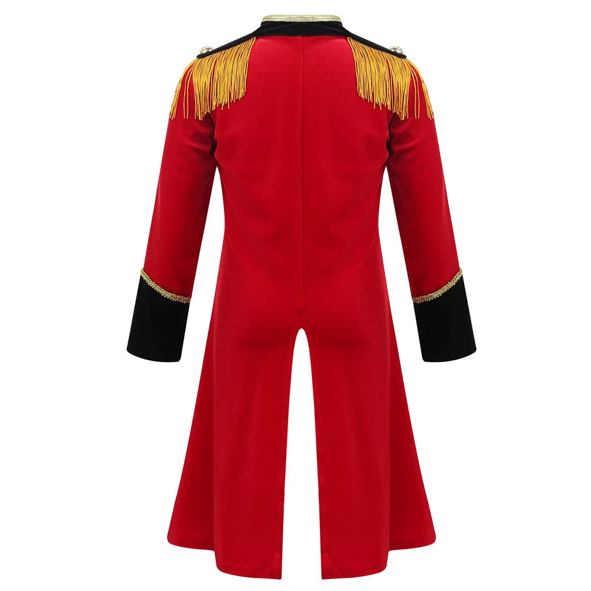 Kids Boys Circus Coat Ringmaster Costumes Deluxe R... - Grandado