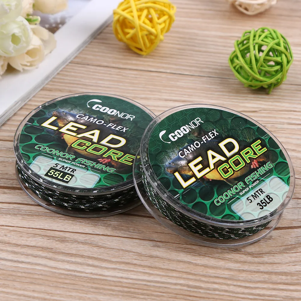 DHgate.com:5M Multifilament Braided Leadcore Leash Fishing Line ...