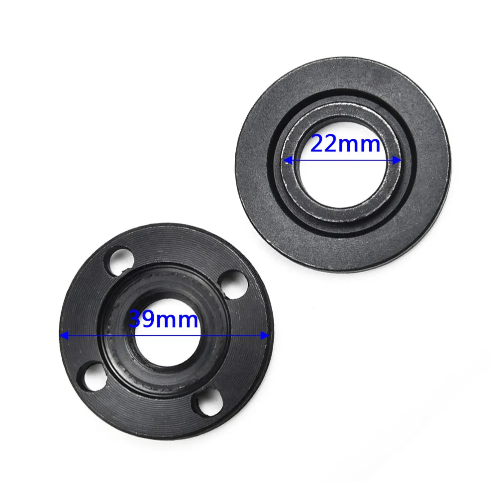 Angle Grinder Flange Nut Set – M14 Thread, 40mm Diameter, With Pin-Drive & Wrench – Compatible With Standard Grinders