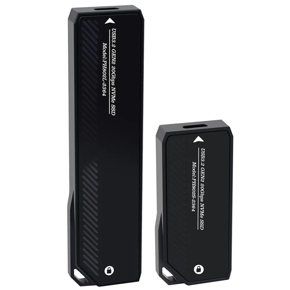 M.2 NVME SSD Enclosure Mobile Case Supports NVME Protocol To Type-C Solid External Hard Disk Case Support M2 SSD 2280/42/60