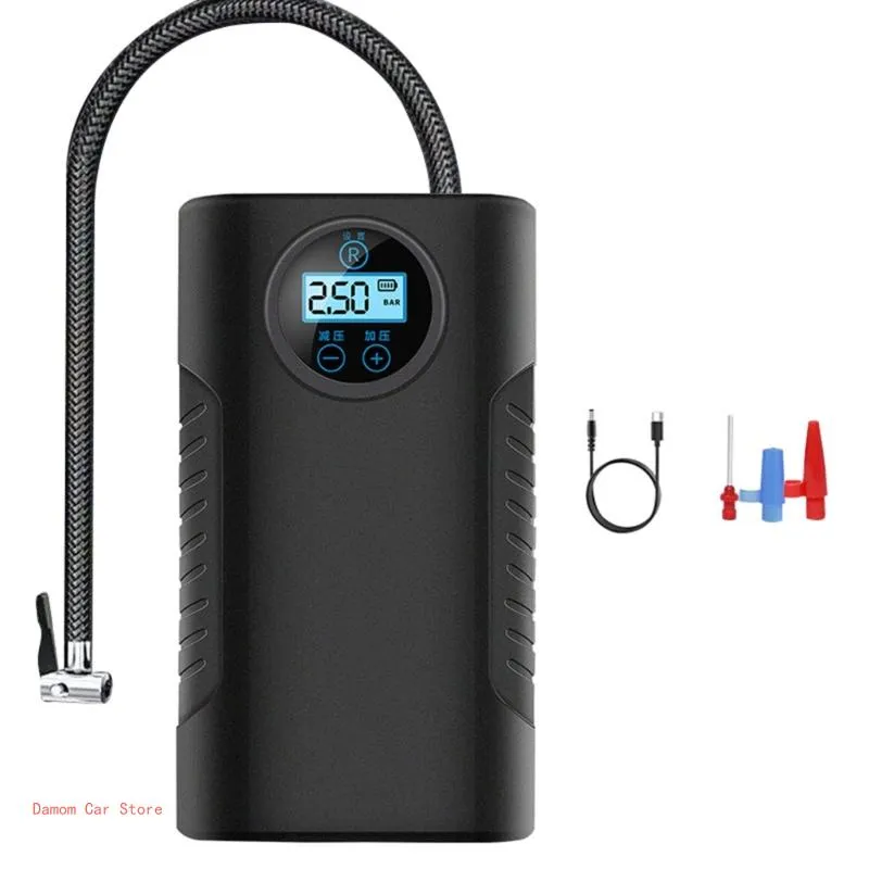 12V Portable Tire Inflator Car Air Pump – 150 PSI Electric Compressor For Emergency Roadside Repair