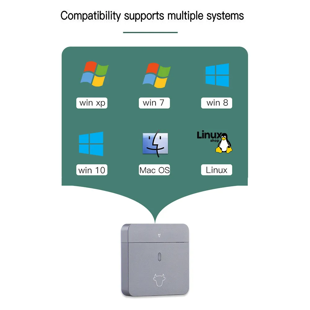 M.2 NVMe 2230 SSD Enclosure M.2 M Key External Hard Disk Box USB3.2 Gen2 Portable Box for M2 2230