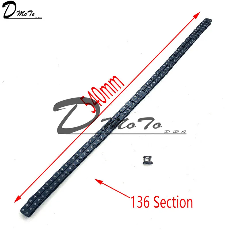 Dirtbike 50cc T8F 96 Links Chain Steel Voor Mini Crossmotor Quad ATV 47cc 49cc Minimoto Pocket Bikes Dirt Bike 50cc