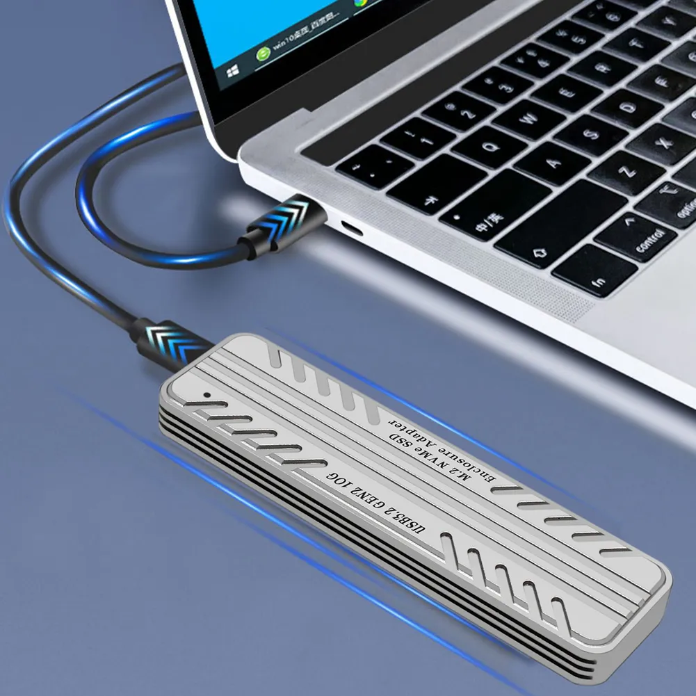 NVMe M.2 SSD エンクロージャ アルミニウム合金 10Gbps M.2 NVMe