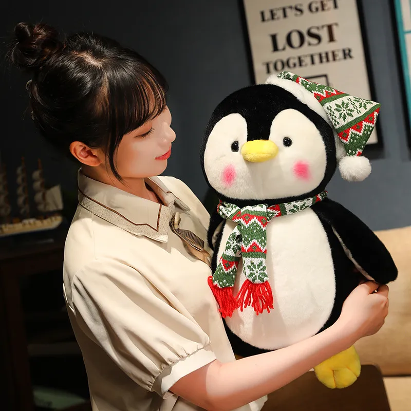 17.7 Inch Plush Penguin St￭ Animal Penguin Hugging Pillow Cuddly Penguin Pillow Plushies Toy Penguin Huggable Anime Gifts For Kids
