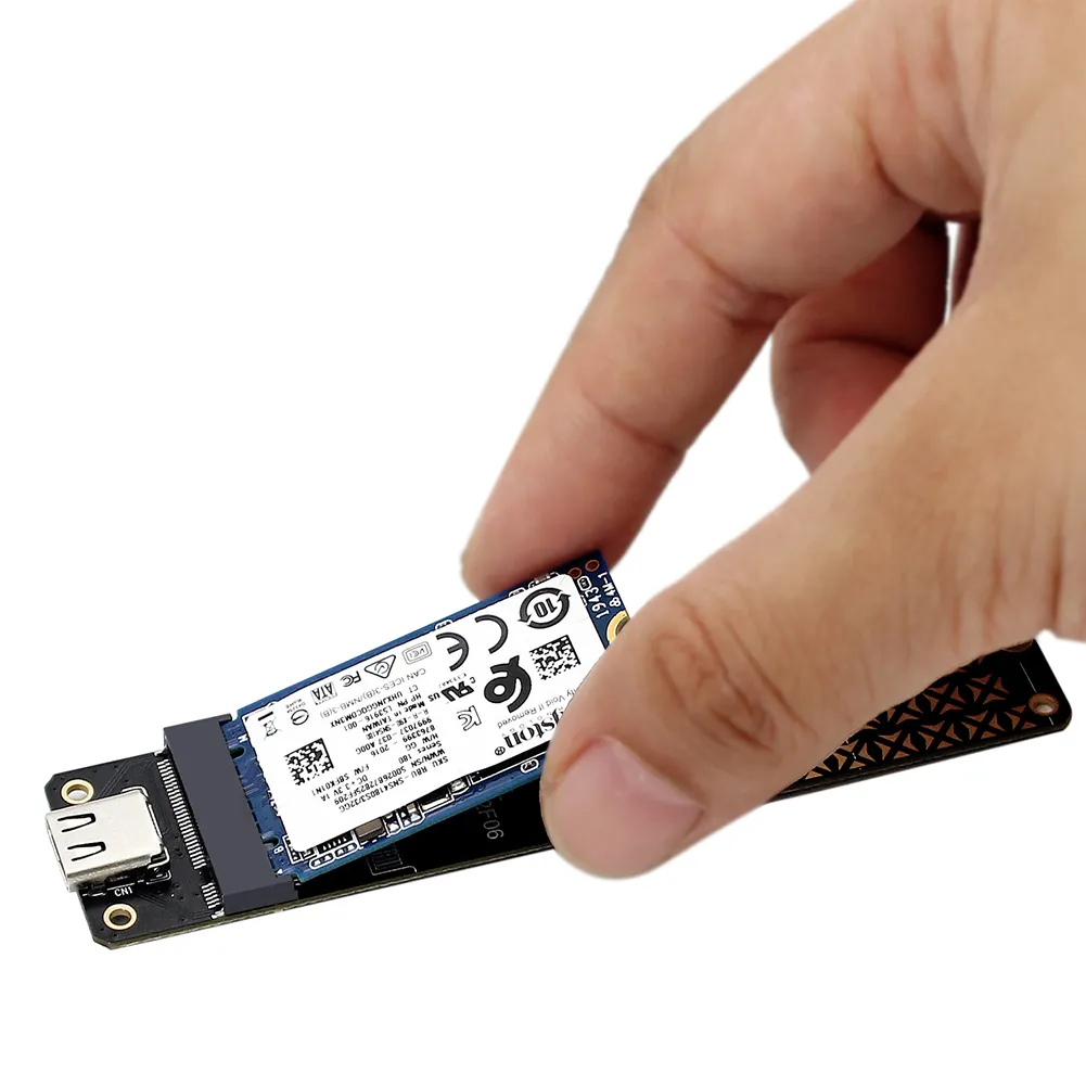 M.2 NGFF Hard Disk Adapter 10 Gbps Speed M.2 To USB3.1 Converter Reader JMS580 Chip Support 2230/2242/2260/2280 Size SSD