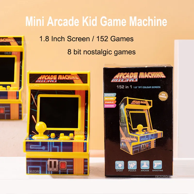 Mini Arcade Player Retro Gaming Console: Portable Mini Arcade Handheld Game Player with ...