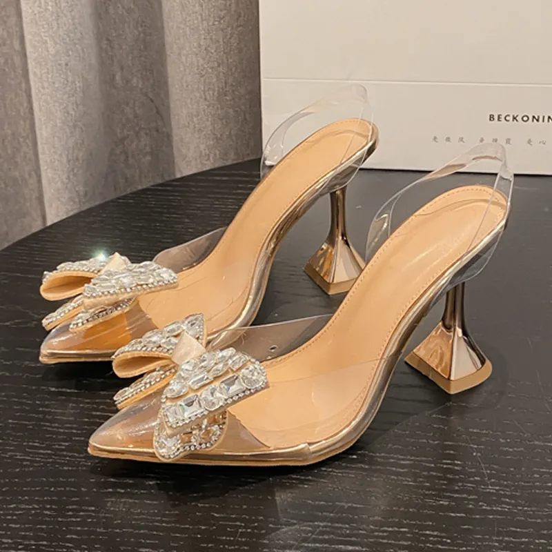 Womens PVC Transparent Low Heel Pumps with Square Toe and Chain Decoration,  Extra Wide Fit, Slip-On Dress Shoes for Career Functions from Dhgate Dress  Shoes - price 98.95