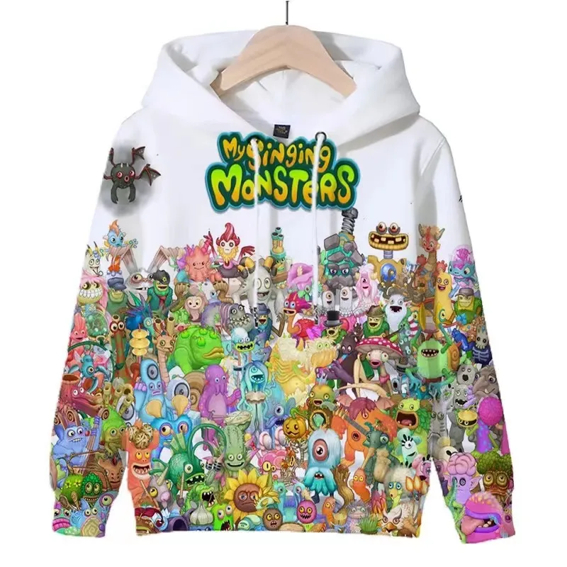 Product Title: Singing Monsters Boys Hoodie - Long Sleeve Pullover Sweatshirt for Boys and GirlsProduct Description: This Boys Hoodie features a