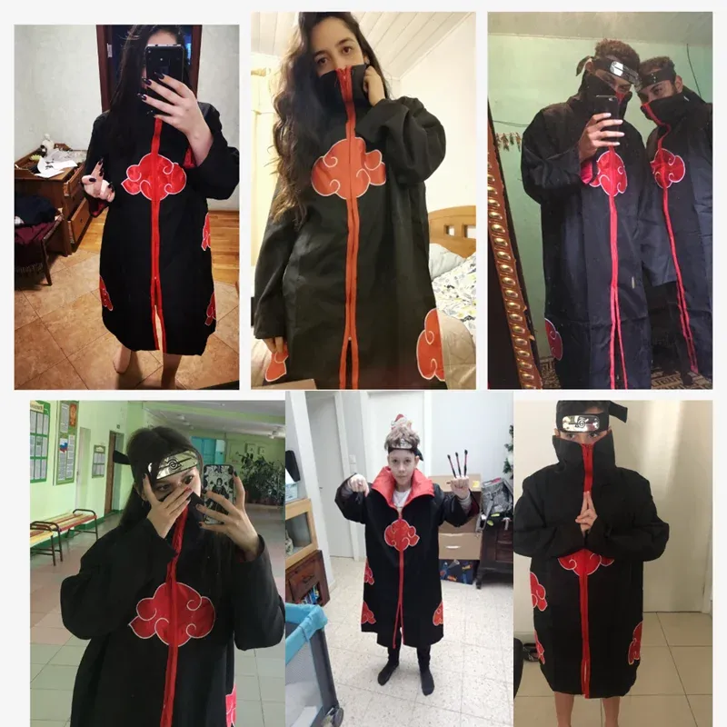 Ninja Robe Designs Anime Ninja Cosplay Costume Unisex Black Robe With... From Uledemode ...