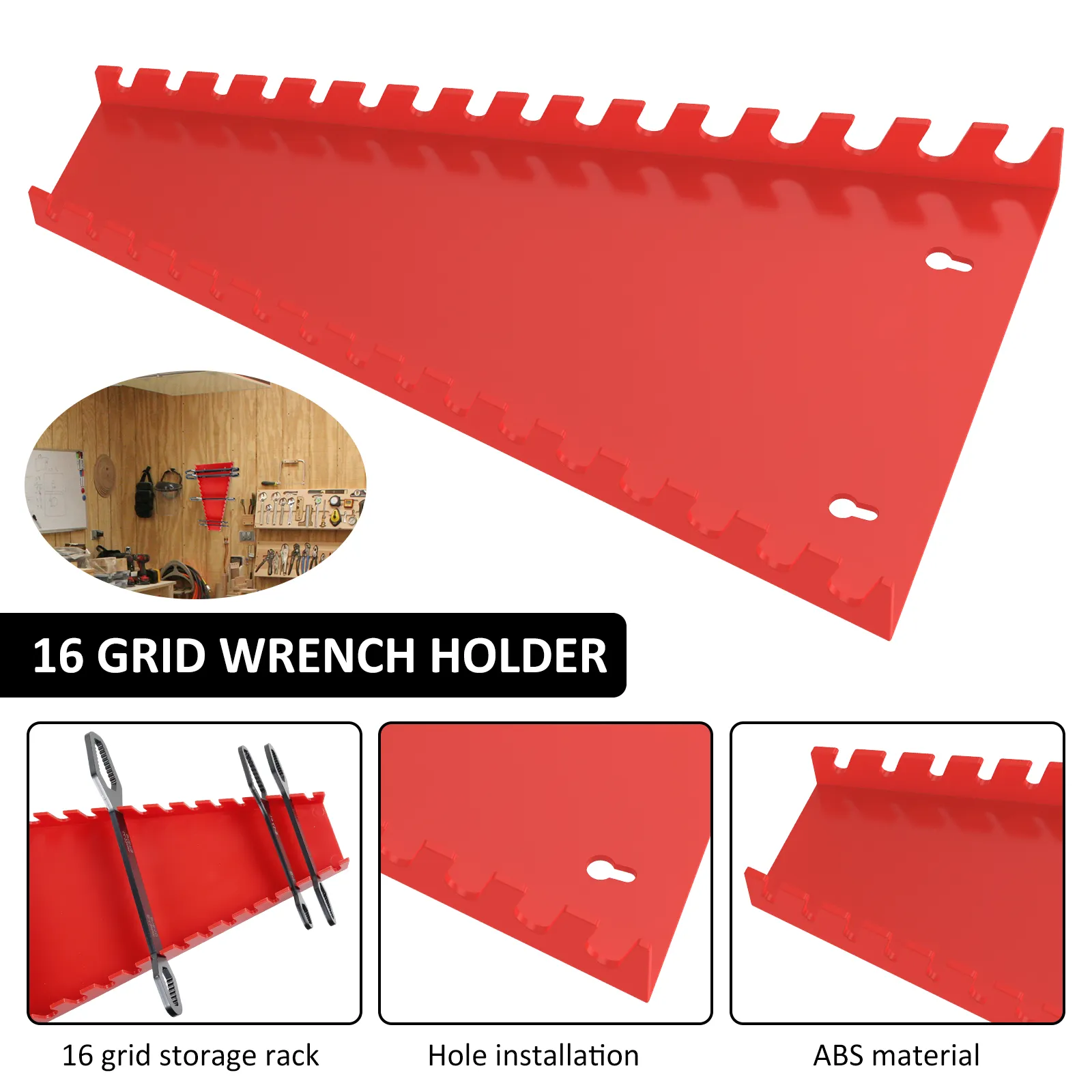 Wrench Rack Support Wrench Organizer Wall Mounted Wrench Storage... From Dh912686698, $21. ...