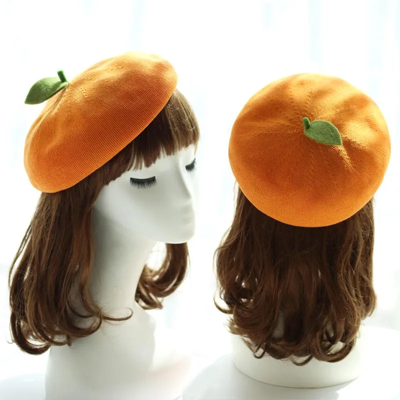 Spring Autumn Women Handmade Beret Hat Cute Fruit... From 57  display picture 3