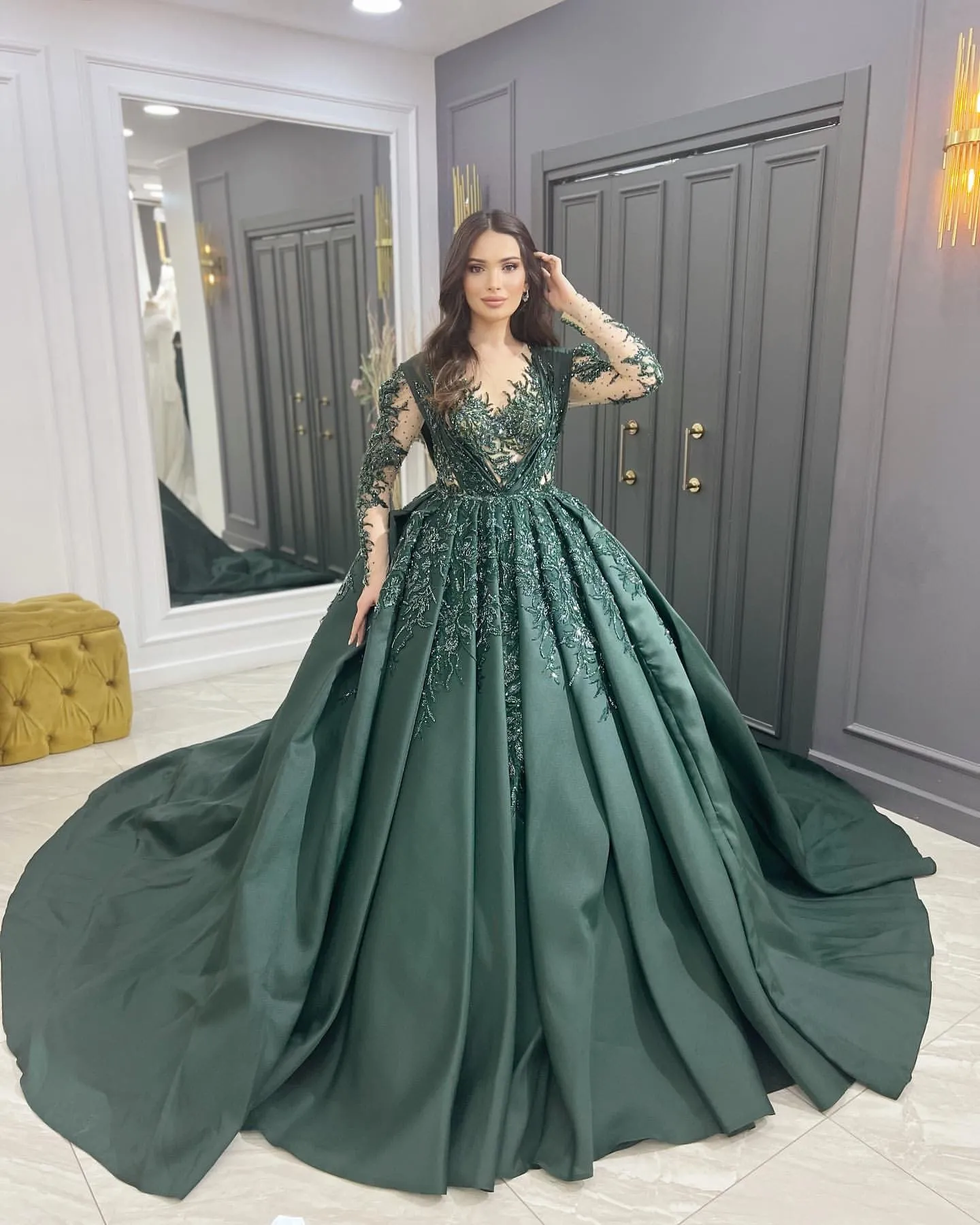 Arabic style evening dress best sale