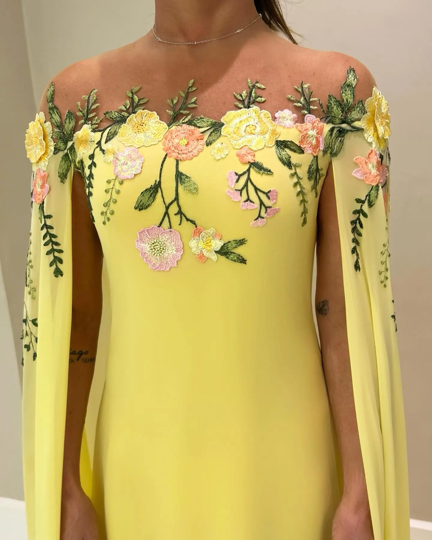 Pale yellow mother of the bride dresses cheap