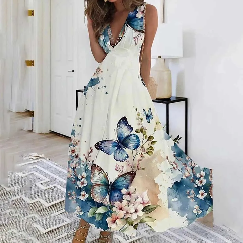 Women's Floral Print Silk Dress with Loose Fit and White Color Womens Plus Size Summer Dresses, Casual Floral Dresses For Women, Basic  Casual Dresses: Lightweight Bohemian Style Midi Dress For Summer Holidays  From Bailixi01, $4.31 In Bulk | DHgate.Com