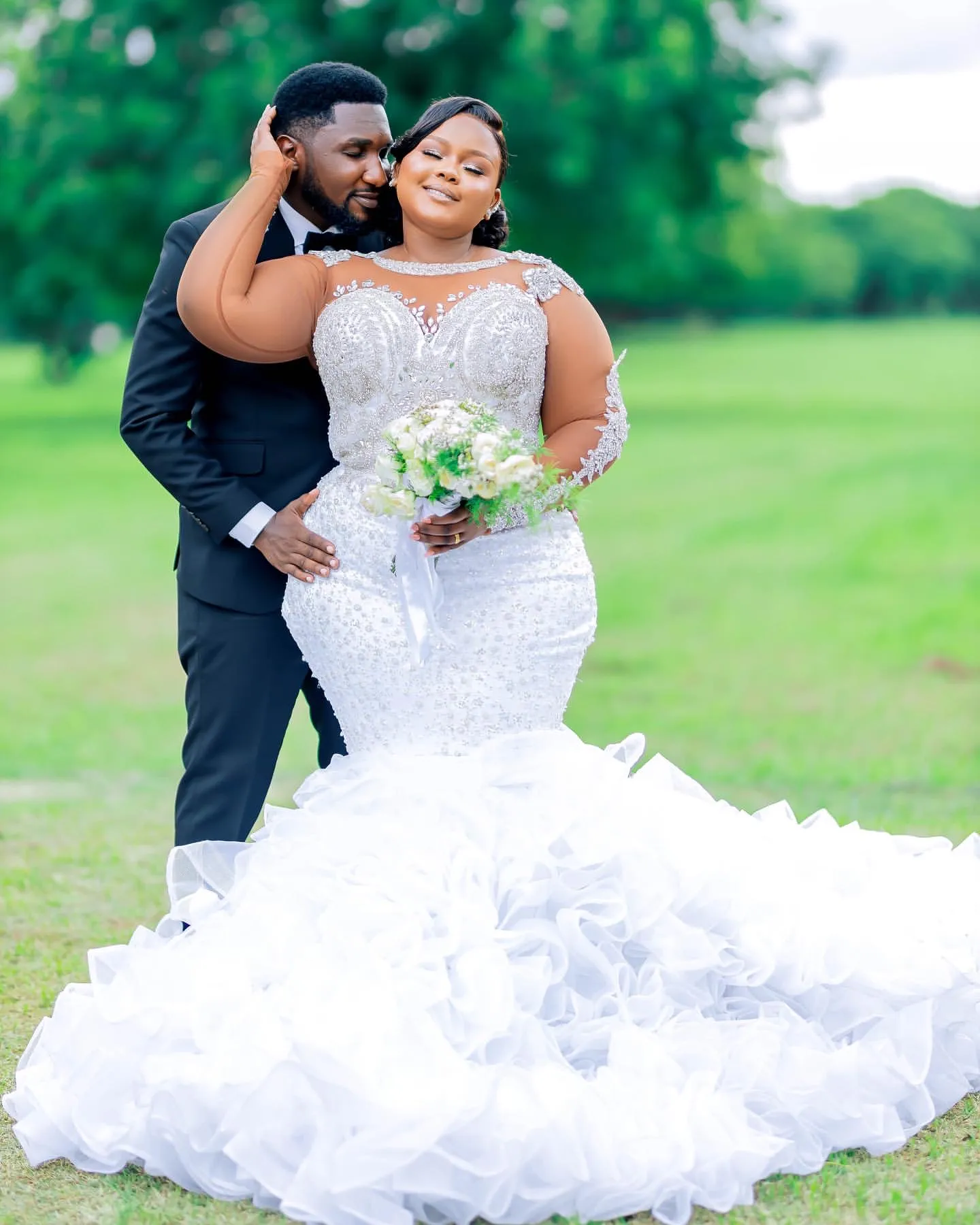 Plus size organza wedding dress cheap