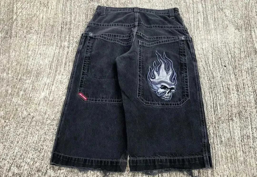 DHgate.com:Y2K JNCO Hip-Hop Skull Embroidered Retro Denim