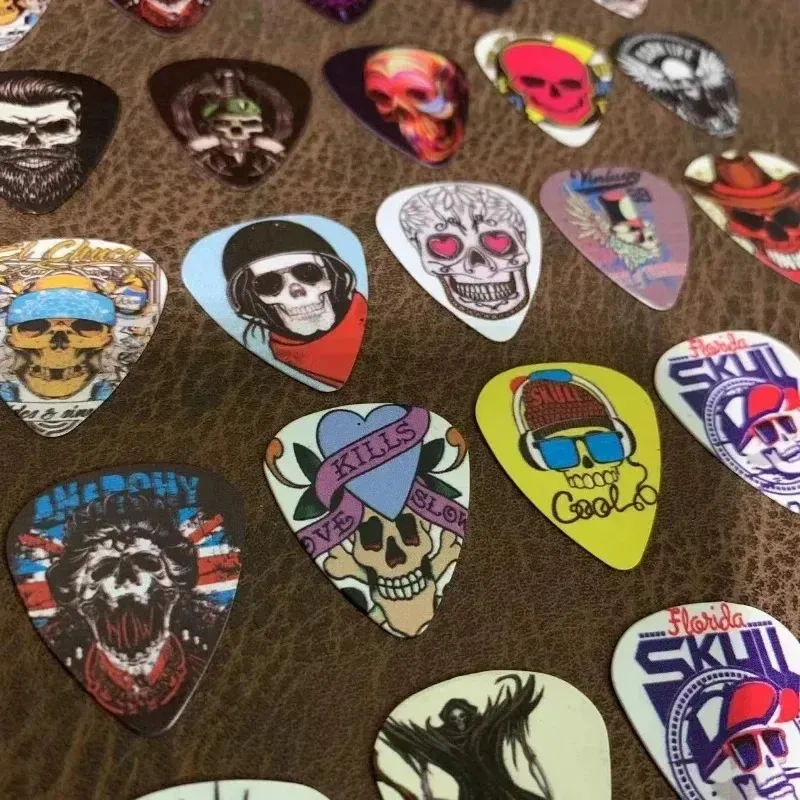 Skull Plucked Bass Custom Guitar Picks Picks For String Instrument Accessories Ideal For Acoustic Ukulele And Custom Guitar Picks Paddle Picks From Yishian09 1.14 DHgate.Com