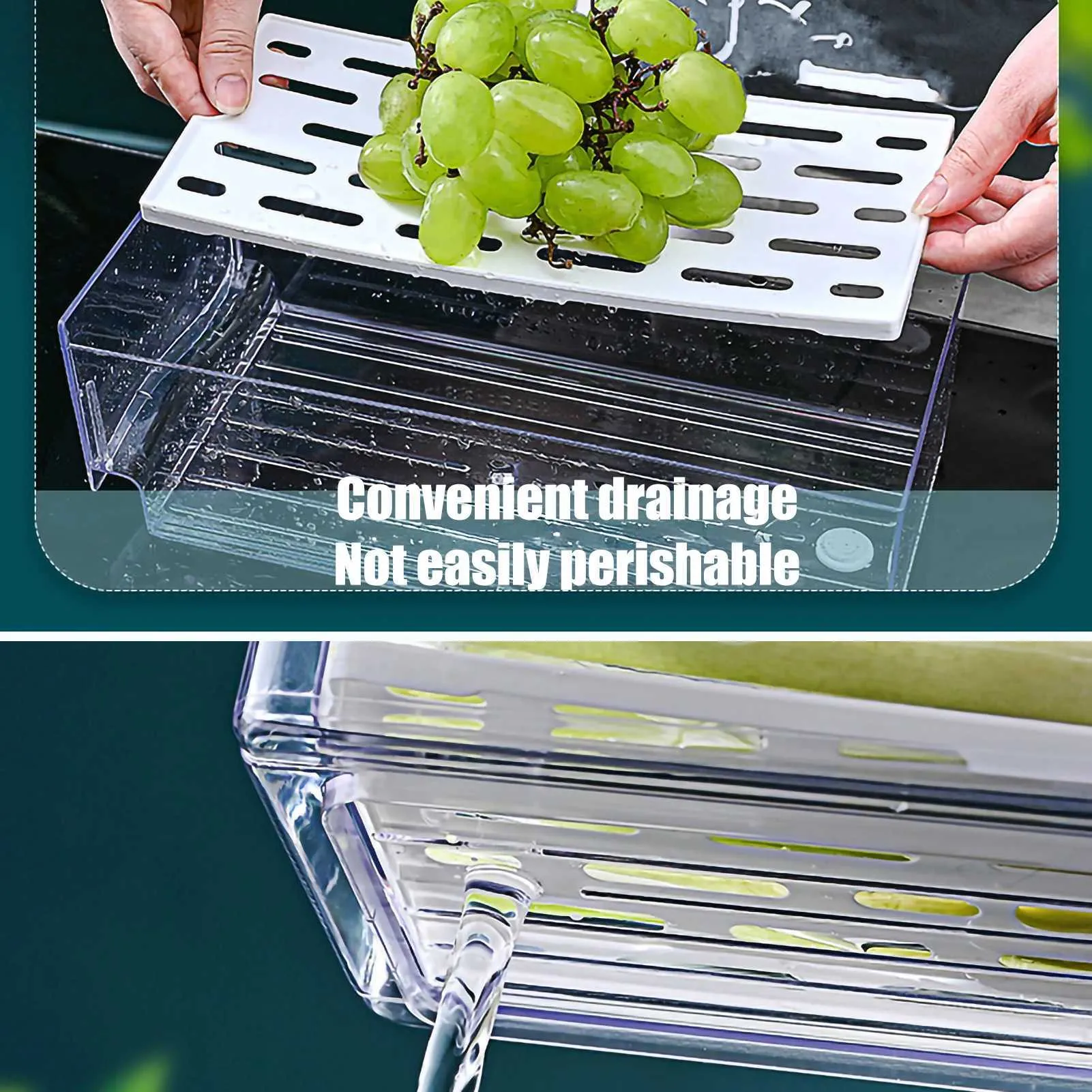 Refigant Box Food Grade Stackable Storage Box For Fresh Eggs And Meat Kitchen ...