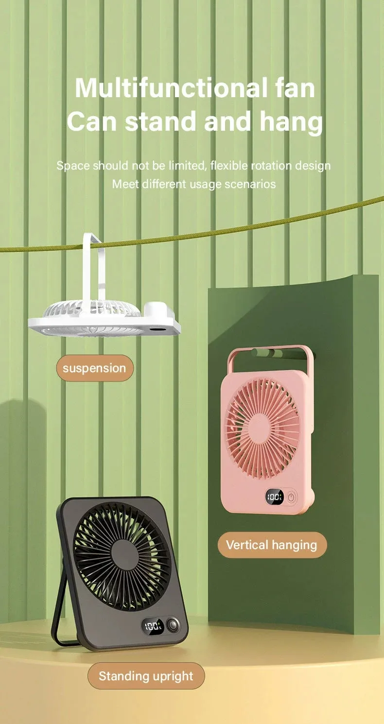 By Sea F10 Mini Rechargeable Desktop Fans Portable From