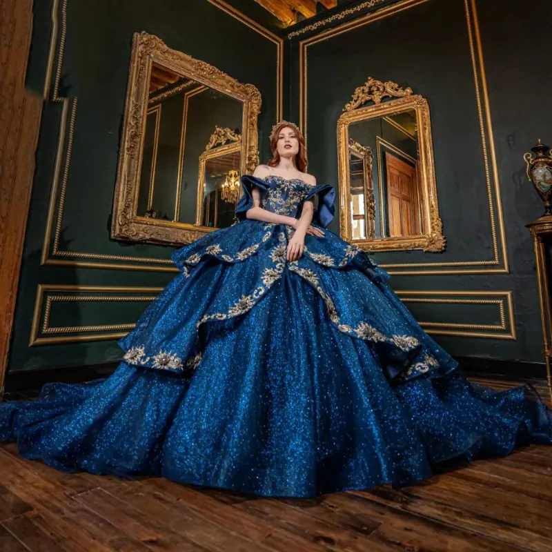 Royal blue hoop skirt outlet