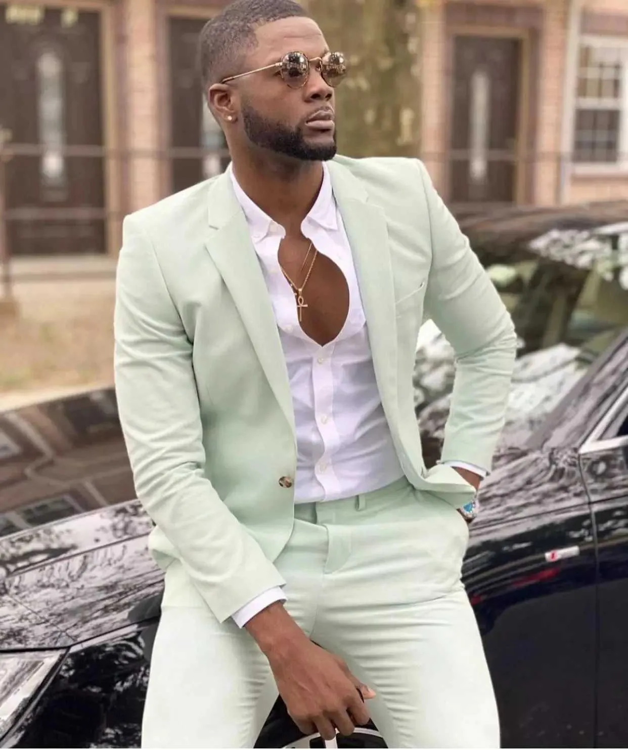 Herren 3-teiliger Anzug Slim Fit - Business & Hochzeitsanzug Mit Blazer