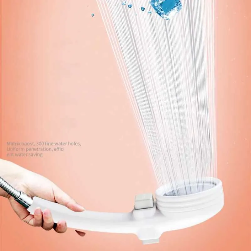 Bathroom Shower Heads Single Function White Shower Head High Pressure