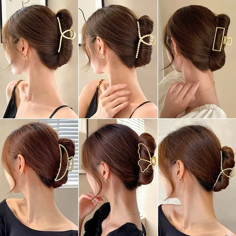 Hair Accessories Clip Hairstyles For Medium Hair Short Hair Claw