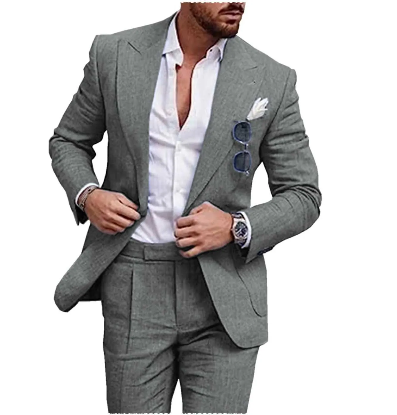 Men's Casual Slim 1 Button Suit Jacket Fit Daily Sport Coat Blazer Daily Lightweight Jackets Blazer (Black,Medium) At Men's Clothing Store