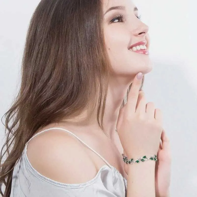 Braccialetto con chiusura pieghevole in zircone con pallina da tennis e bolle per donne e ragazze, regalo di gioielli per San Valentino_voghion.com