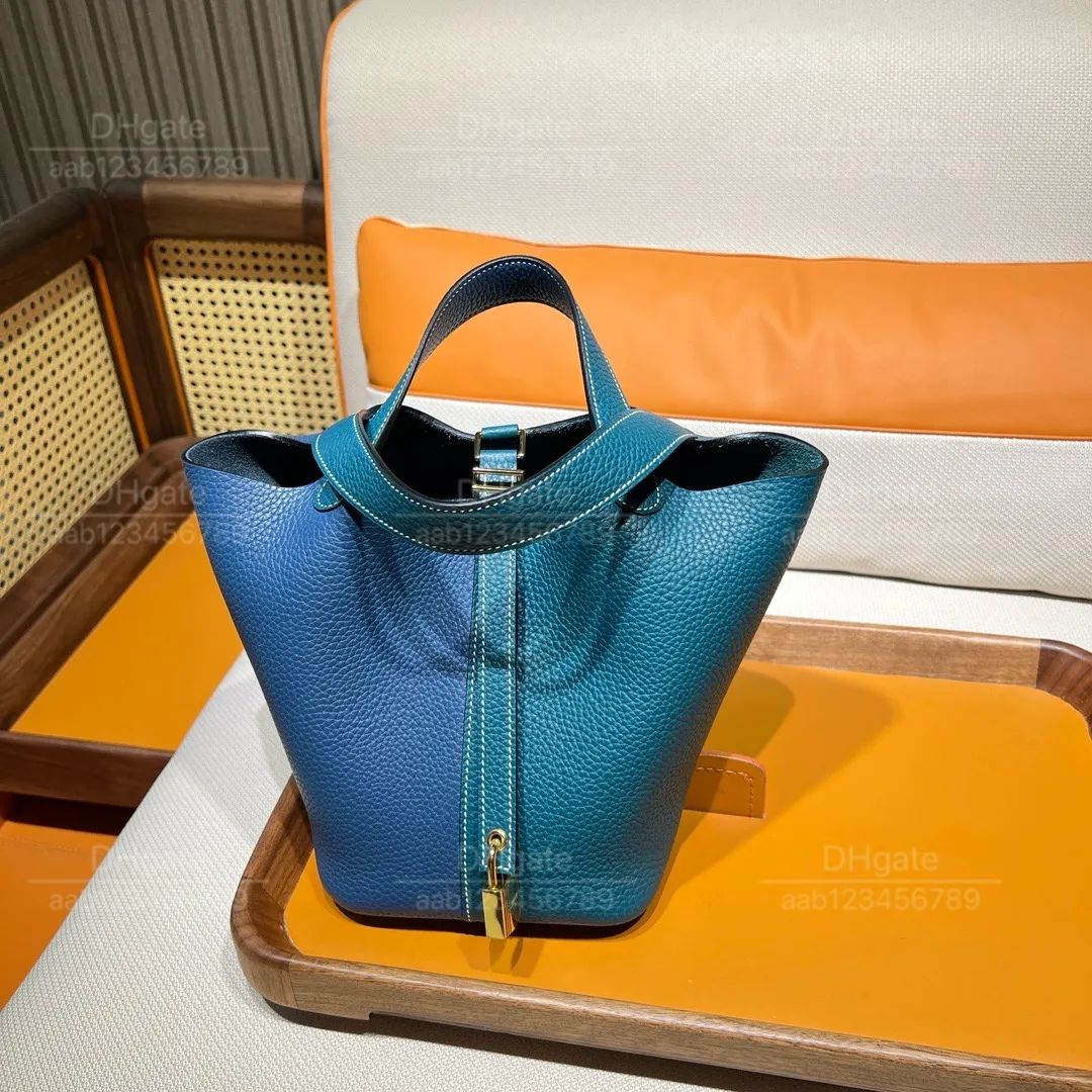 12A Mirror quality luxury Classic Designer Bag woman s handbag bag all handmade genuine leather Bag 18cm summer Casual Colour Clash Minimalist tote