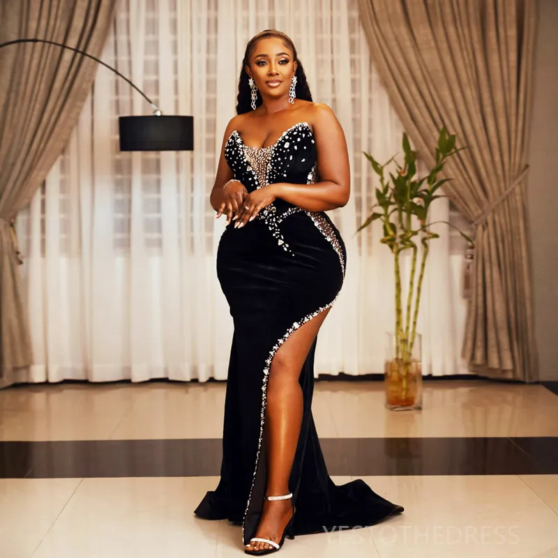 black and rhinestone prom dress J'Adore Dresses J25023 - Rhinestone Embellished Strapless Prom Gown 6 / Black