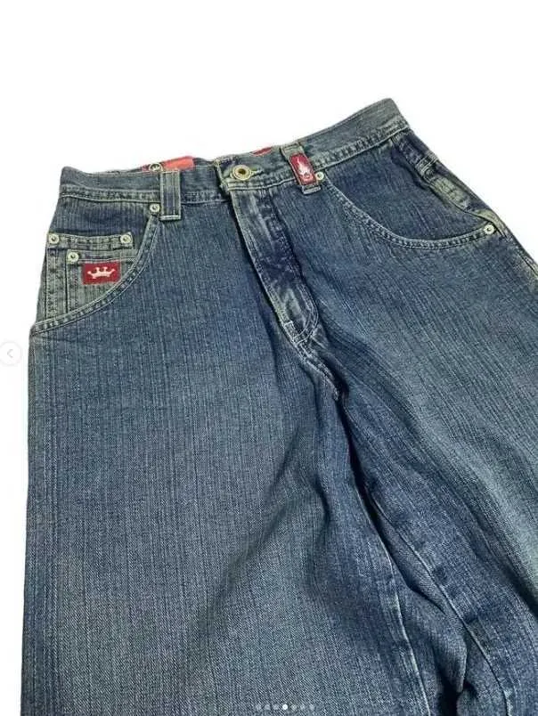 JNCO Retro Y2K Men's Jeans, 2024 Harajuku Hip Hop Denim Pants Embroidered Pocket Trousers, High Waist Wide Leg Gothic Women's Jeans JNCO Retro Y2K Men's Jeans, 2024 Harajuku Hip Hop Denim Pants Embroidered Pocket Trousers, High Waist Wide Leg Gothic Women's Jeans