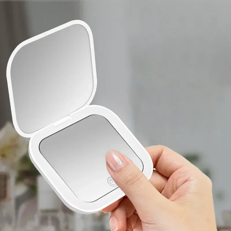 Hand mirror with lights cheap