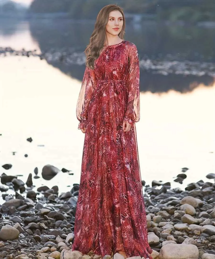 Chiffon Sundress Long Sleeve Bohemia Leopard Print Floral Summer Dress Turkish Muslim Robes Ethnic Clothing TAT Polyester CX Model from Dhgate Ethnic Clothing - price 15.73 Chiffon Sundress Long Sleeve Bohemia Leopard Print Floral Summer Dress Turkish Muslim Robes Ethnic Clothing TAT Polyester CX Model from Dhgate Ethnic Clothing - price 15.73