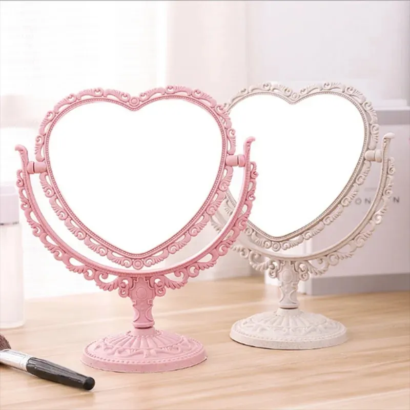 Heart shaped makeup mirror online