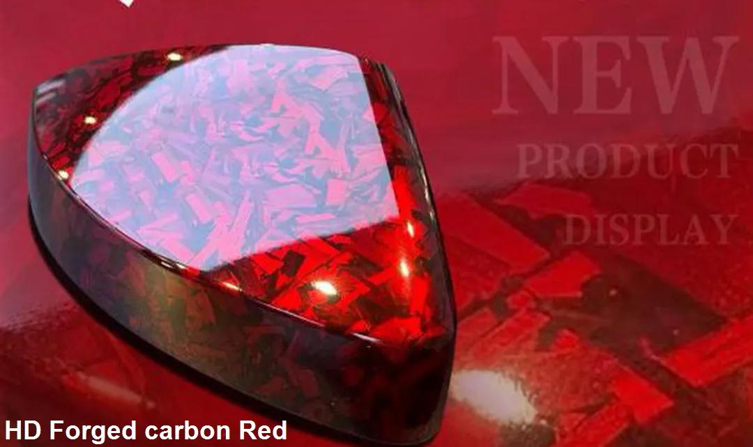 Durable HD Forged Carbon Vinyl Car Wrap Sticker Red... From Bestcarwrap ...