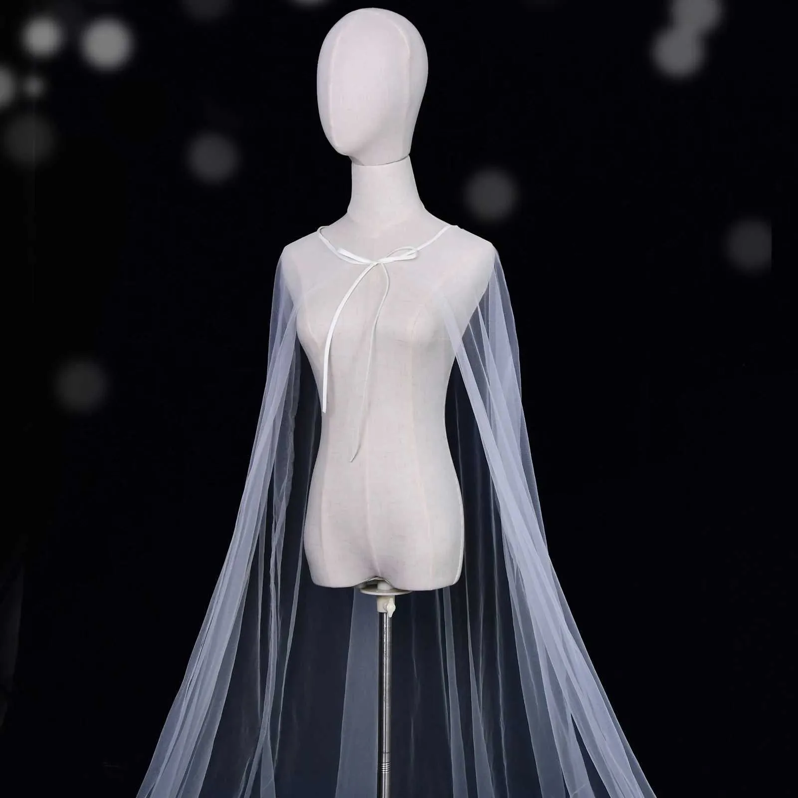 Braut Cape Schleier Weicher Tüllschal Für Hochzeit Abendjacke_voghion.com