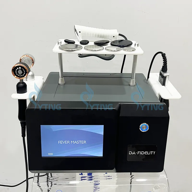 448KHZ Indiba Tecar Therapy Machine Fever Master Deep RF Heat Therapy Facial Anti Aging Lymphatic Drainage Physical Therapy Pain Relief