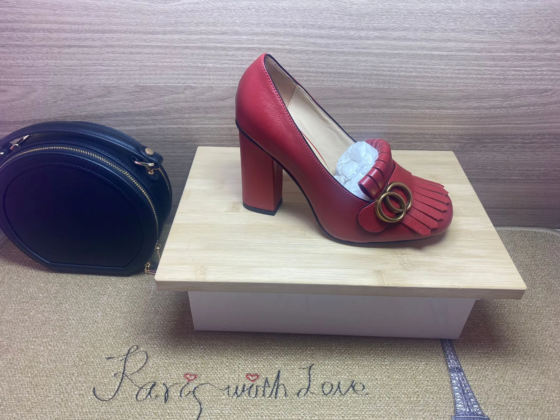 Pink tassel heels sales