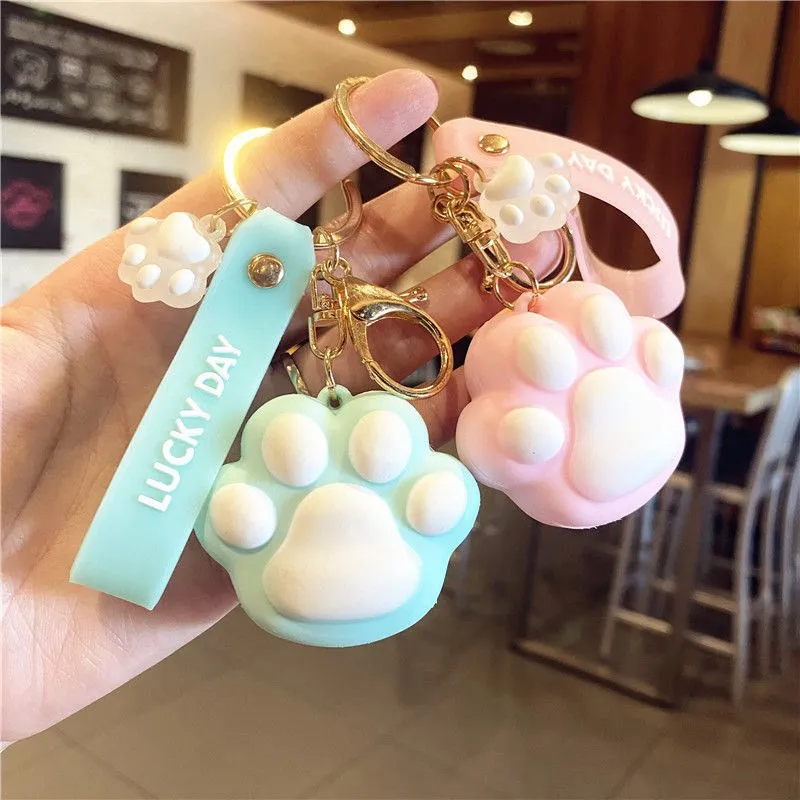 Kitty claw keychain best sale