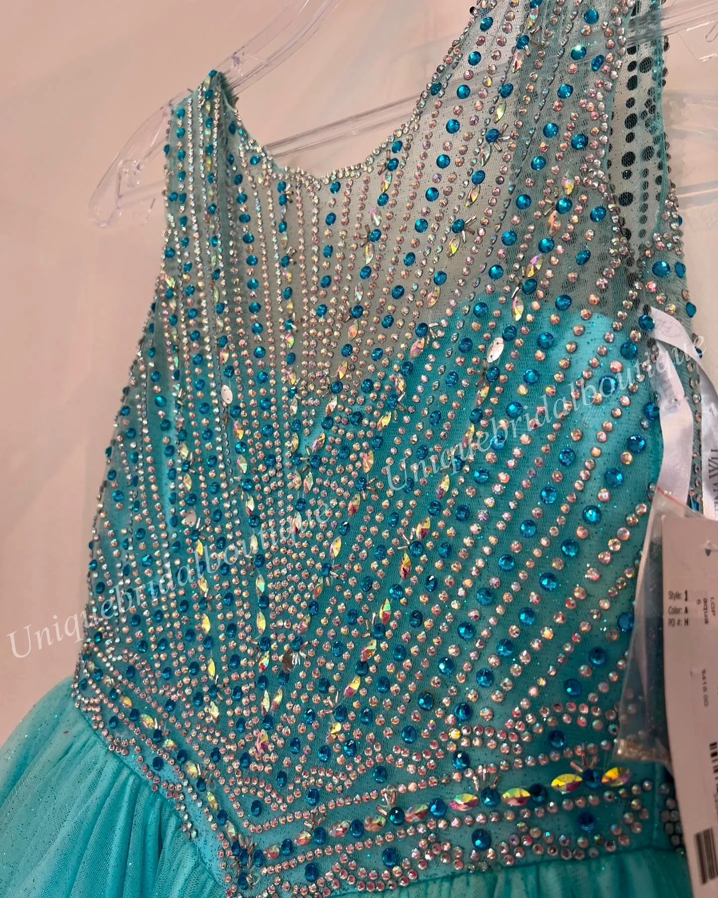 Glitter Prom Gowns Sparkly Tulle Ballgown For Girls, Beaded Bodice, Scoop  Neck Lace Up Party Dress, Infant To Toddler Sizes From  Uniquebridalboutique, $102.52 | DHgate.Com