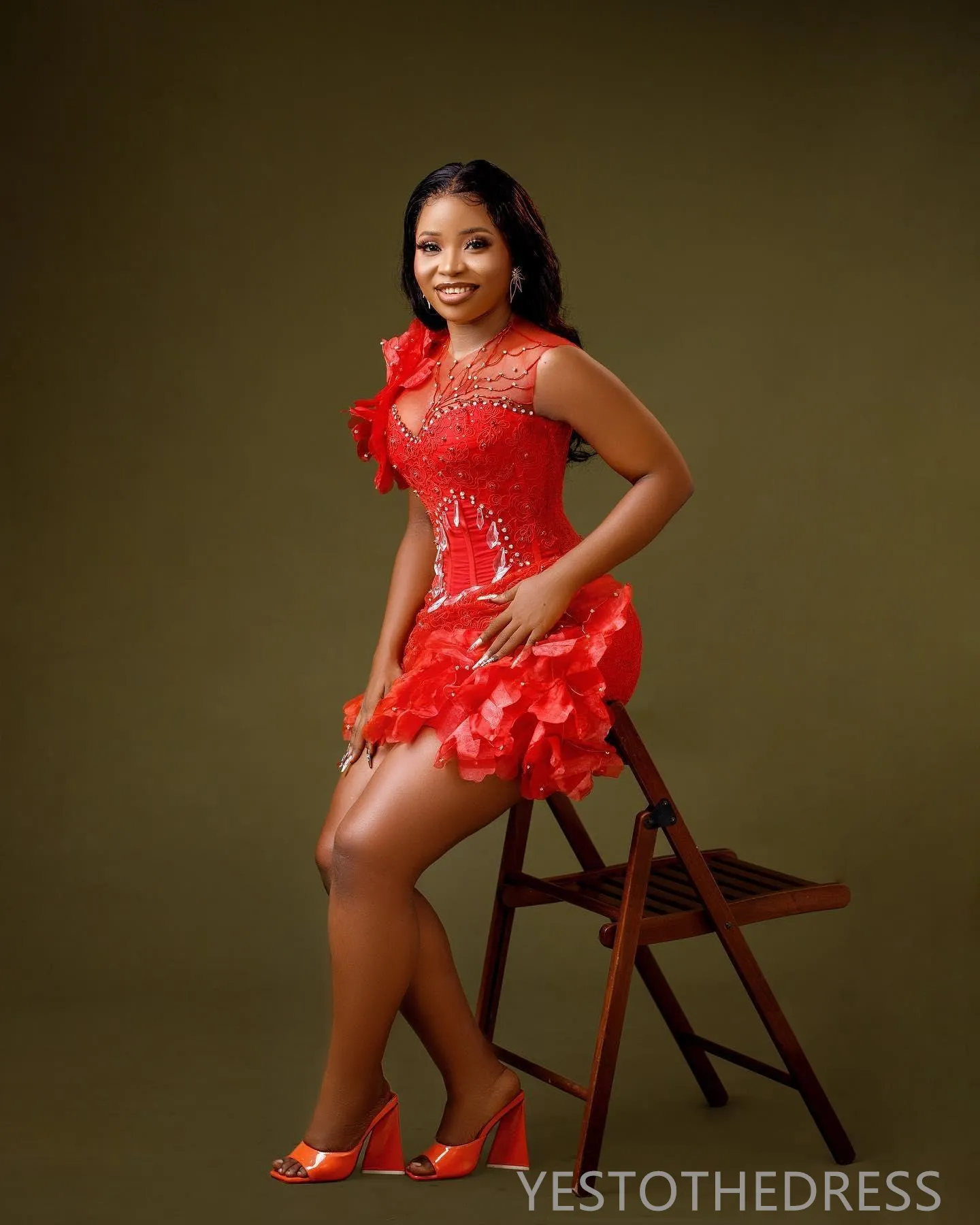 homecoming dress Floral Sequins Lace Backless Short Homecoming Dress Sparkly Short Prom Dress ARD3128