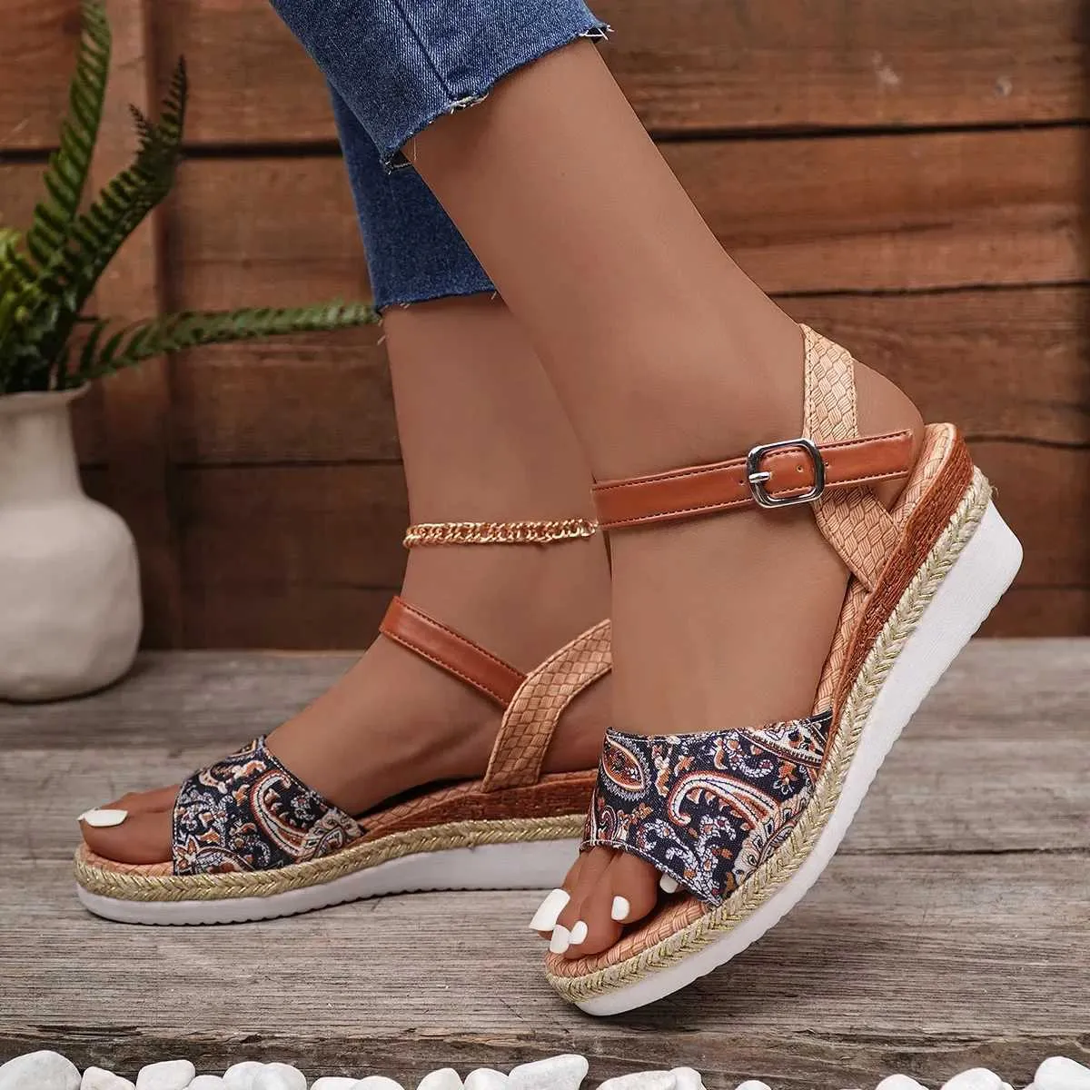 Platform sandals one strap best sale